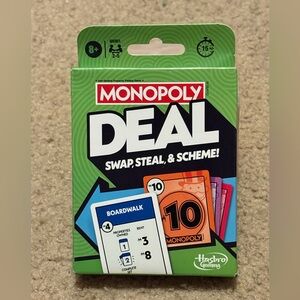 NWT Monopoly Deal - swap, steal, & scheme